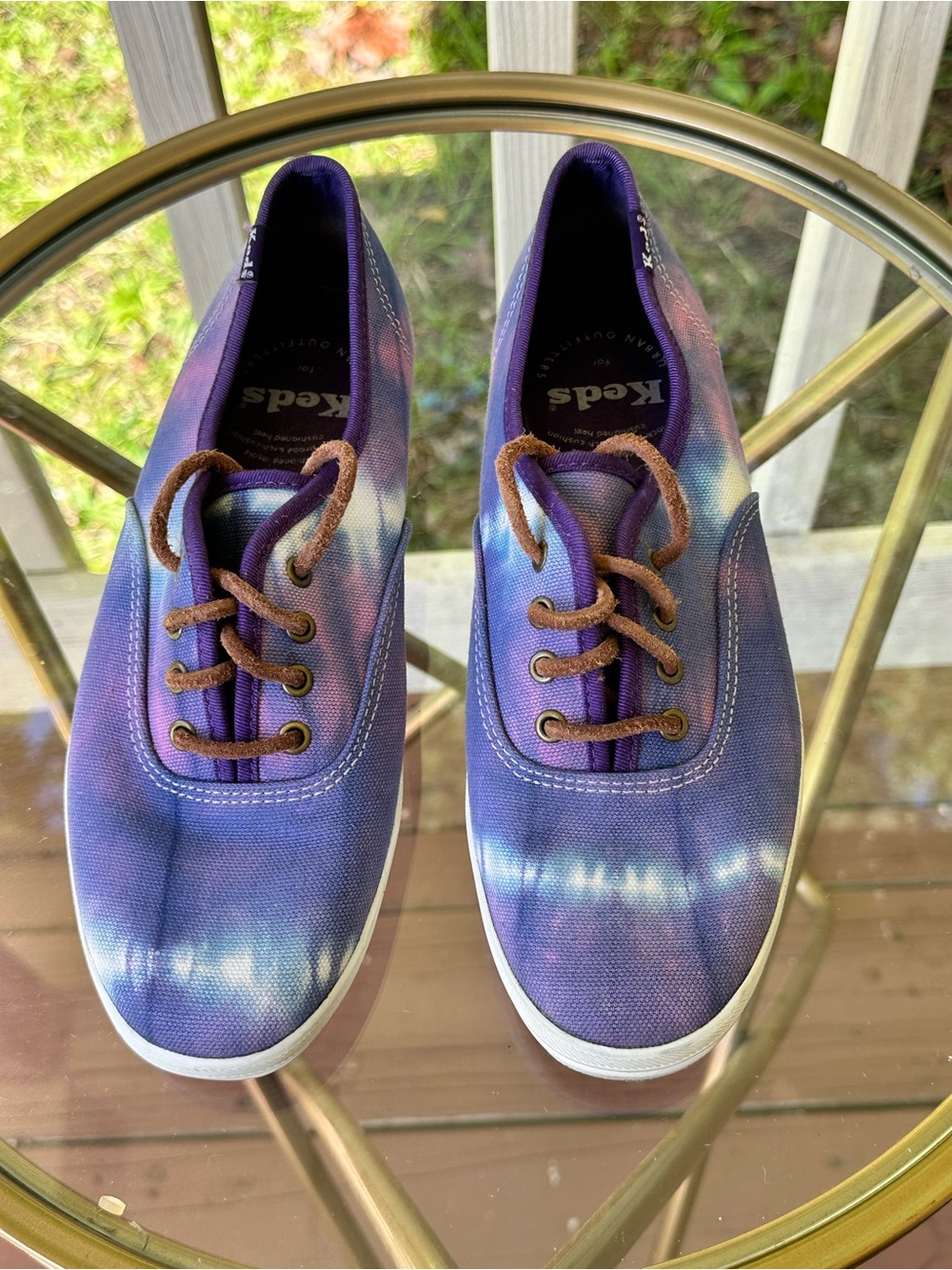 Keds Women's Purple Tie-Dye Canvas Sneakers